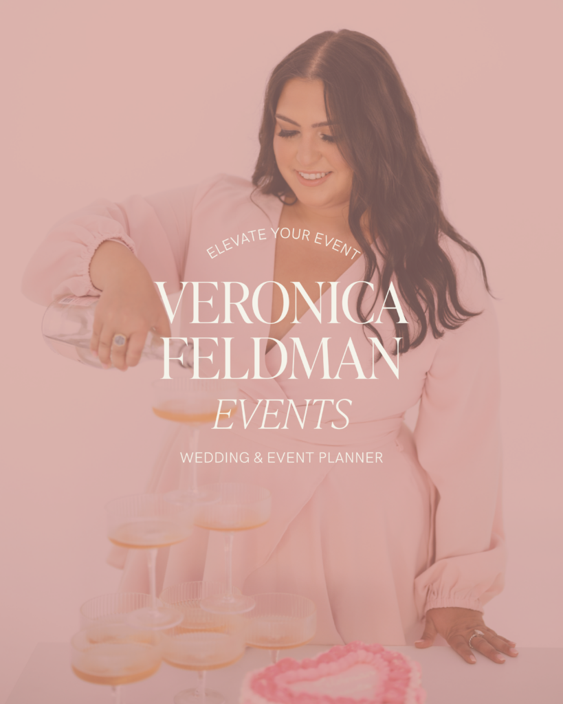 Primary logo for Veronica Feldman Events branding